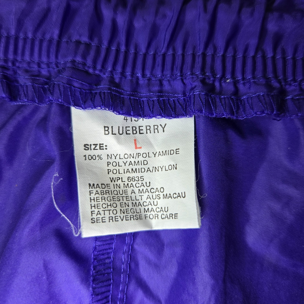 Vintage Woolrich Pack It Rain Pants Womens L Purple Packable Hiking Camping Vtg - Picture 10 of 15